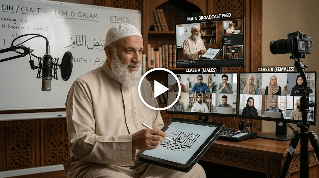 A live Loh o Qalam class in session
